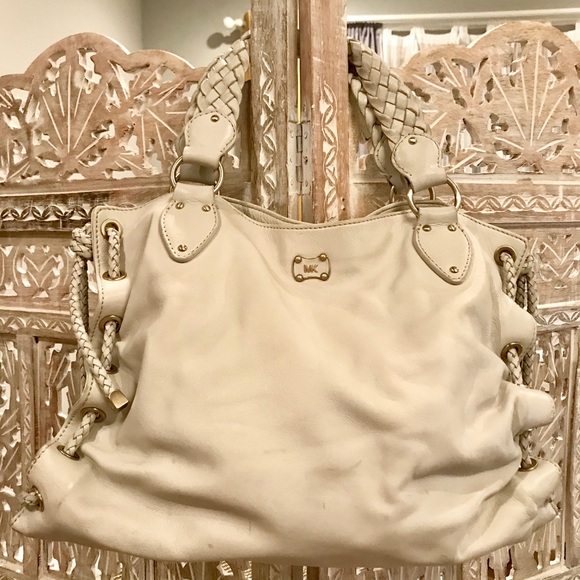 Michael Kors Winter White Leather Handbag - Picture 1 of 8